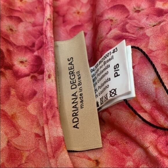 Adriana DEGREAS Floral One-piece Halter Swimsuit In Hydrangea Small - Picture 6 of 12